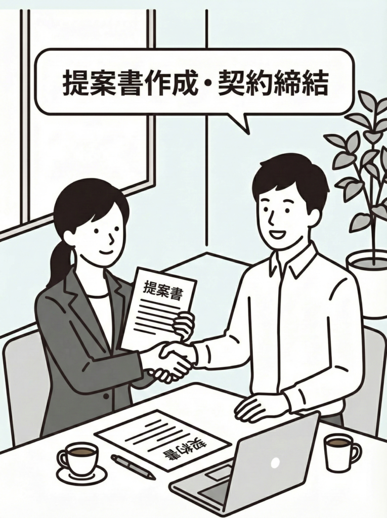 提案書作成・契約締結